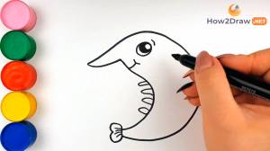 Как нарисовать креветку поэтапно