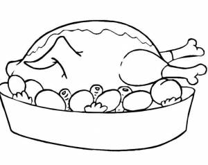 Раскраски морепродукты, Раскраска Морепродукты и мясо Мясо