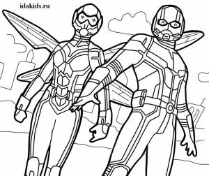 Раскраски Человек Муравей