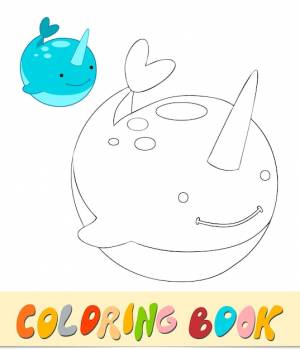 Книжка-раскраска  страница для детей