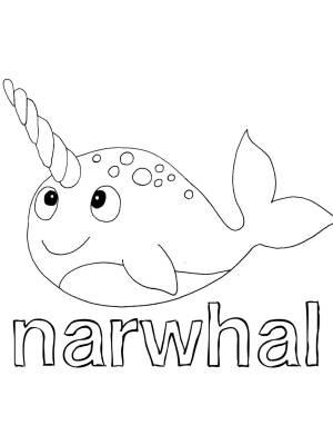 Раскраски Нарвал