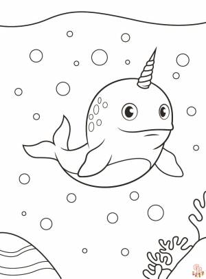 Откройте для себя лучшие раскраски Нарвал для детей