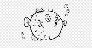 Точка зрения фугу Рыба фугу Рисунок, рыба, угол, белый png