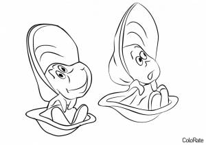 Раскраска Малыши-устрицы