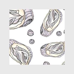 Скатерть «Устрицы и жемчуг паттерн»