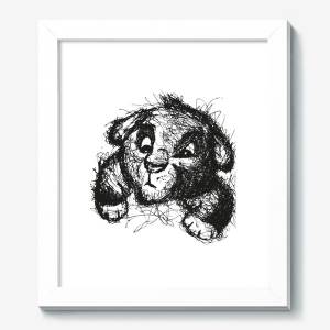 Холст «Львенок»