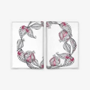 Обложка для паспорта «Гранатовый венок раскраска»