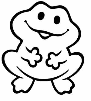 Раскраски Раскраска Рисунок лягушки