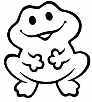 Раскраски Раскраска Лягушонок простые раскраски