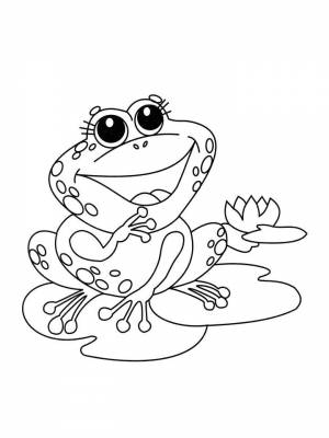 Раскраски Лягушки   в формате