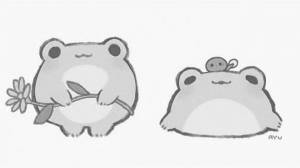 Раскраски Лягушка милая из тик тока