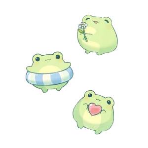 Рисунки легкие милые лягушки