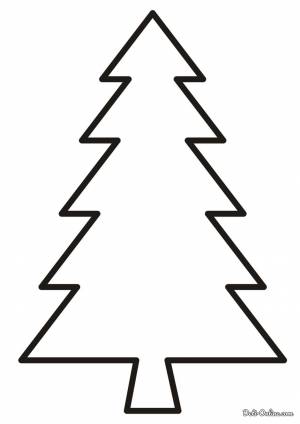 Раскраска Ёлка для малышей