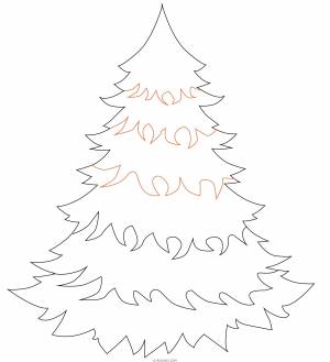 Елка рисунок для срисовки карандашом