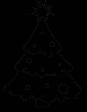 Трафарет Елки