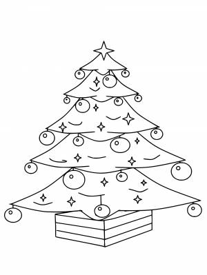 Легкий рисунок елки