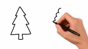 Как нарисовать елку