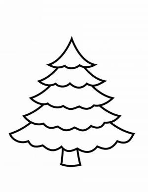 Раскраски Детская елка