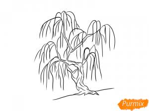 Как нарисовать иву поэтапно 7 уроков