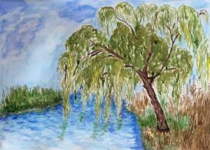 Ива детский рисунок