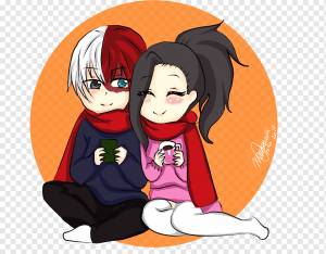 Рисунок Фан-арт YAOYOROZU, Shouto Todoroki, ребенок, черные волосы, манга png