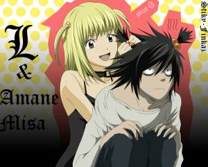 Фото Amane Misa делает прическу L из аниме Death Note