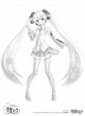 Раскраски Сакура мику