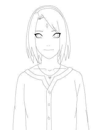 Сакура харуно раскраска