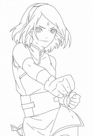 Раскраски Сакура харуно