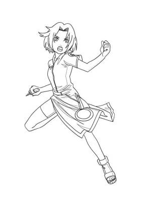 Раскраски Сакура Харуно