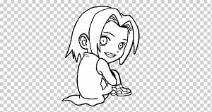 Сакура Харуно Книжка-раскраска Наруто Рисование, наруто, белый, ребенок, млекопитающее png