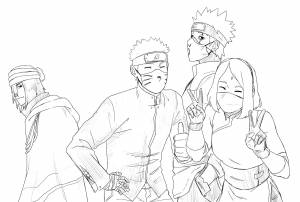 Сакура раскраска наруто