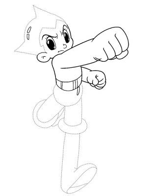 Раскраски для развития малышей с Астробоем