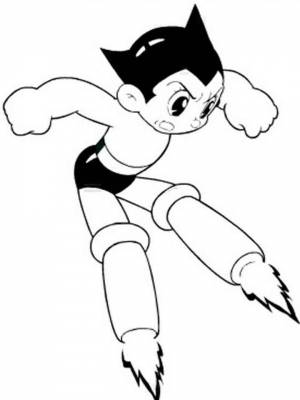 Картинка Астробой  раскраску для детей