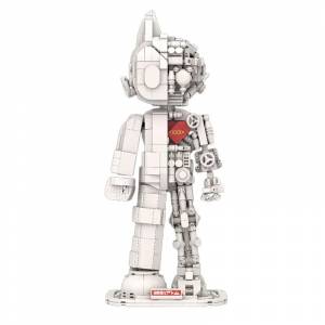 Классический мультяшный кирпич, японский робот Astroboy Moc, строительный блок, механическая конструкция, белая скульптура, модель, коллекция игрушек для подарка