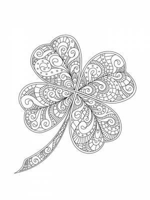 Раскраски Клевер   в формате