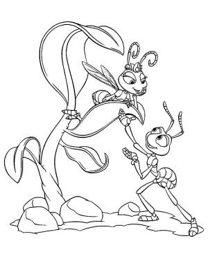 Печатайте на  раскраски и черно-белые картинки с Приключениями Флика