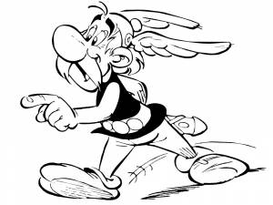 Раскраски с Астериксом и Обеликсом для детей