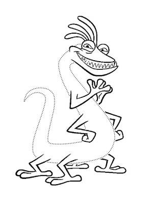 Распечатать раскраски с Корпорацией монстров на