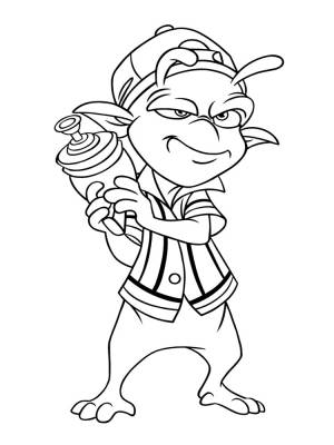 Распечатать на  детские раскраски Планета 51