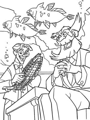 Печатайте на  раскраски и черно-белые картинки с Атлантидаой