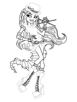 Раскраски с Монстр Хай для девочек