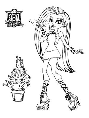 Раскраски для мальчиков с Монстр Хай