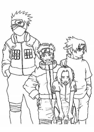 Раскраски, Наруто