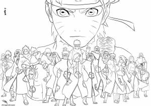 Раскраски наруто акацуки