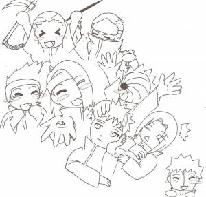 Раскраски акацуки