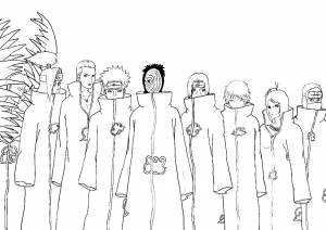 Раскраски Акацуки