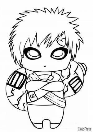 Раскраски Наруто чиби