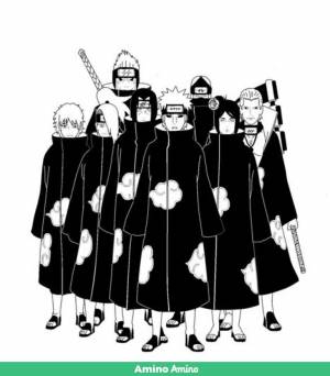 Раскраски наруто акацуки