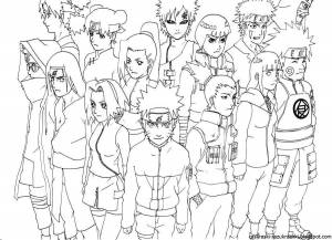 Раскраски Аниме наруто